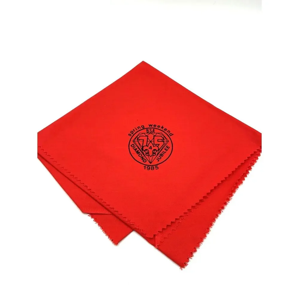 Vintage 1985 Buckeye Council Diamond Jubilee BSA Neckerchief Ohio